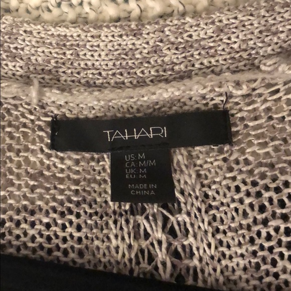 Grey/White crochet cardigan - Picture 4 of 7